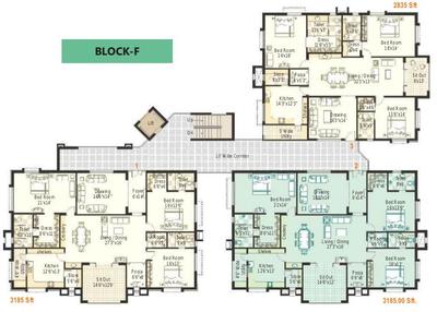 Project Image of 2755.0 - 3185.0 Sq.ft 3 BHK Apartment for buy in Sri Aditya Hill Top