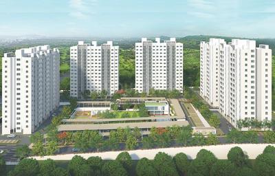 Project Image of 332.0 - 608.0 Sq.ft 1 BHK Apartment for buy in TCG The Cliff Garden Wing A D E F