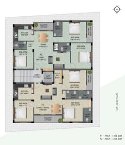Project Image of 786.0 - 1338.0 Sq.ft 2 BHK Apartment for buy in SBM Ruby