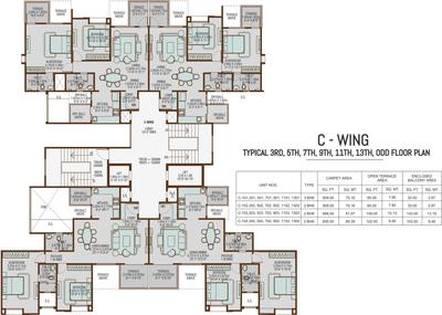 Project Image of 586.0 - 951.0 Sq.ft 2 BHK Apartment for buy in Vertical Alcinia Phase III