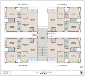 Project Image of 1163.36 - 1286.83 Sq.ft 2 BHK Apartment for buy in Raj Laxmi Vivaan Residency