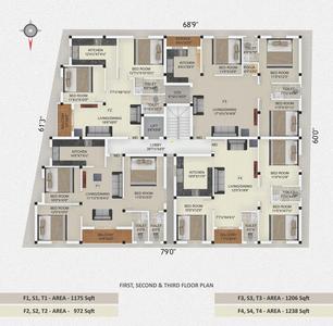 Project Image of 971.0 - 1237.0 Sq.ft 2 BHK Apartment for buy in Green Sai Mathi