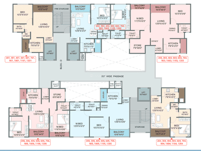 Project Image of 457.0 - 798.0 Sq.ft 1 BHK Apartment for buy in Adhya Radha Krishna