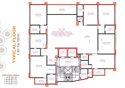 Project Image of 2489.48 - 3590.73 Sq.ft 3 BHK Apartment for buy in Ghelani Jolly The River Moon