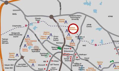 Project Image of 1255.0 - 1630.0 Sq.ft 3 BHK Apartment for buy in Aparna Residency