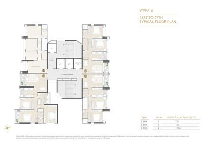 Project Image of 625.0 - 1241.0 Sq.ft 2 BHK Apartment for buy in Vivere by Kolte Patil