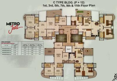 Project Image of 730.0 - 1155.0 Sq.ft 2.5 BHK Apartment for buy in Balaji Metro Jazz C