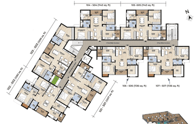 Project Image of 788.0 - 1299.0 Sq.ft 1 BHK Apartment for buy in Ayana 95