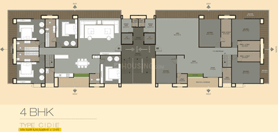 Project Image of 2125.0 - 2580.0 Sq.ft 4 BHK Apartment for buy in Oriana Residency