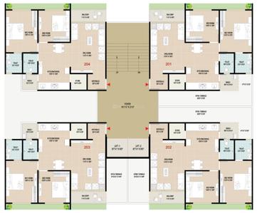 Project Image of 1485.0 - 1575.0 Sq.ft 2 BHK Apartment for buy in Shree Krishna Bansari Platinum