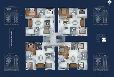 Project Image of 1435.0 - 1820.0 Sq.ft 3 BHK Apartment for buy in Bluemoon Yash