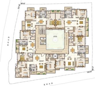 Project Image of 785.0 - 2320.0 Sq.ft 1 BHK Apartment for buy in Aswan The Courtyard Square