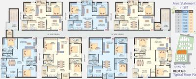 Project Image of 1115.0 - 1915.0 Sq.ft 2 BHK Apartment for buy in GSRK Smart City