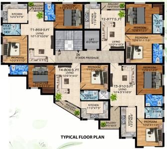 Project Image of 806.0 - 910.0 Sq.ft 2 BHK Apartment for buy in Sashankar Royal Oak