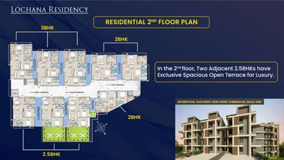 Project Image of 880.92 - 1195.22 Sq.ft 2 BHK Apartment for buy in Lochana Residency