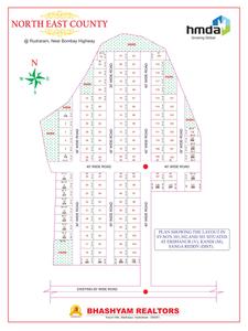 Project Image of 1503.0 - 2997.0 Sq.ft Residential Plot Plot for buy in Bhashyam North East County