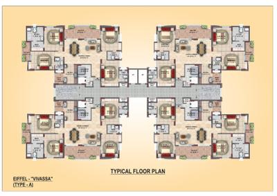Project Image of 940.0 - 1958.0 Sq.ft 2 BHK Apartment for buy in Eiffel Vivassa Estate Phase 1