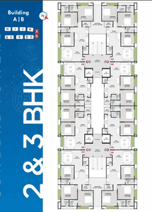 Project Image of 648.42 - 895.77 Sq.ft 2 BHK Apartment for buy in Ang Kiran Concord Towers