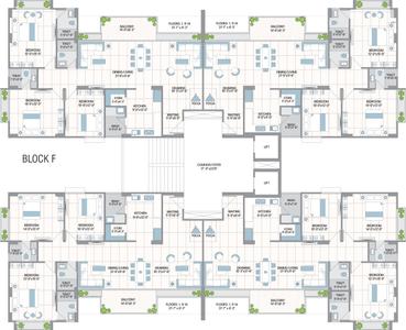 Project Image of 1280.69 - 2025.66 Sq.ft 3 BHK Apartment for buy in Radhe Homes 42 Parkview