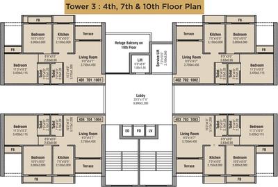 Project Image of 296.0 - 499.0 Sq.ft 1 BHK Apartment for buy in Bhumiraj Hills Tower 2 And 3