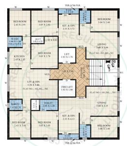 Project Image of 436.58 - 562.52 Sq.ft 2 BHK Apartment for buy in Vasudhara Nirman Vasudhara Pearls