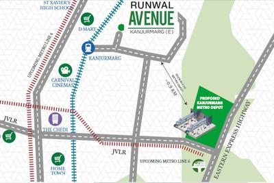Project Image of 368.34 - 747.88 Sq.ft 1 BHK Apartment for buy in Runwal Avenue Wing M
