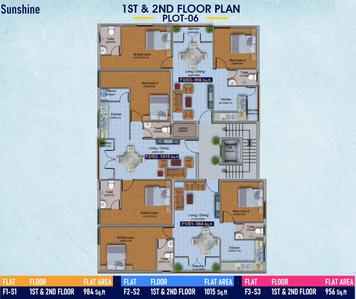 Project Image of 679.0 - 1663.0 Sq.ft 1 BHK Apartment for buy in Blucon Sunshine