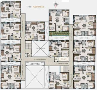 Project Image of 0.0 - 1154.0 Sq.ft 2 BHK Apartment for buy in Swetcha Dynasty