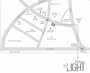 Project Image of 1948.38 - 2017.0 Sq.ft 4 BHK Apartment for buy in Shikshapatri Sky Light