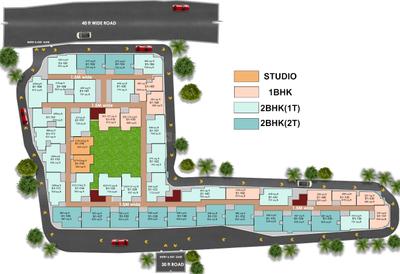 Project Image of 564.0 - 835.0 Sq.ft Studio Studio Apartment for buy in Creations Srishti