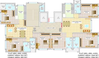 Project Image of 729.0 - 1422.0 Sq.ft 2 BHK Apartment for buy in Sandu Aarambh