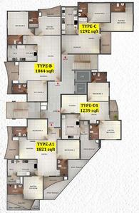 Project Image of 1239.0 - 2679.0 Sq.ft 2 BHK Apartment for buy in Asset Rangoli