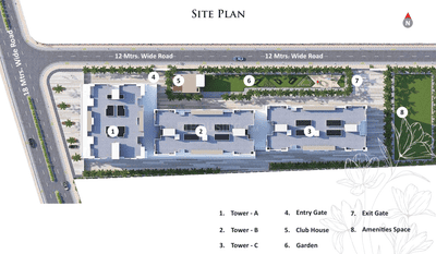 Project Image of 1050.0 - 1365.0 Sq.ft 2 BHK Apartment for buy in Pyramid Gloria