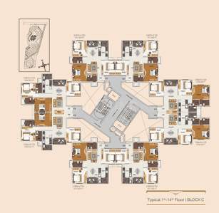 Project Image of 615.0 - 1533.0 Sq.ft 1 BHK Apartment for buy in Skylark Royaume