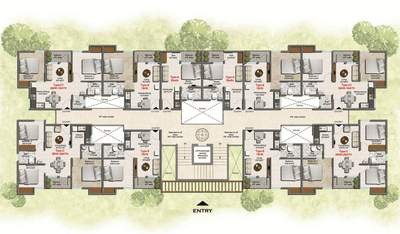 Project Image of 891.0 - 1171.0 Sq.ft 2 BHK Apartment for buy in Richmond Anandhara