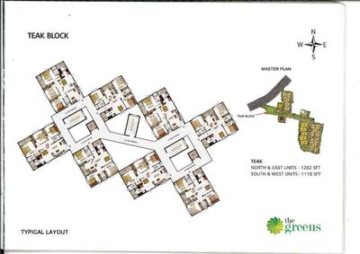 Project Image of 695.0 - 1202.0 Sq.ft 2 BHK Apartment for buy in Indya The Greens Phase I