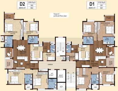 Project Image of 1222.0 - 2355.0 Sq.ft 2 BHK Apartment for buy in Akshaya Tango Phase 1
