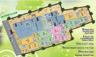 Srishti Developers Enclave Single Tower Cluster Plan 1