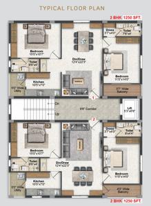 Project Image of 0.0 - 1250.01 Sq.ft 2 BHK Apartment for buy in Avisa Signature