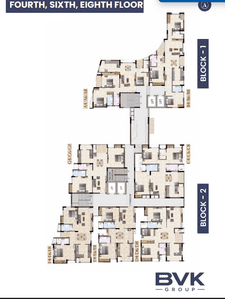 Project Image of 1253.21 - 1538.01 Sq.ft 2 BHK Apartment for buy in Southern BVK Brindhavan
