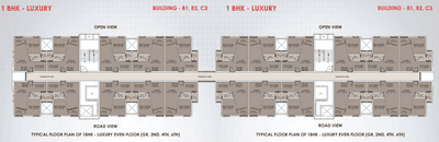 Project Image of 413.0 - 799.0 Sq.ft 1 BHK Apartment for buy in Xrbia