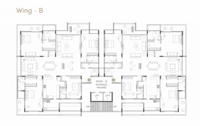 Project Image of 0.0 - 2579.57 Sq.ft 4 BHK Apartment for buy in Titan 54
