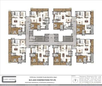 Project Image of 1910.0 - 2220.0 Sq.ft 3 BHK Apartment for buy in Jains Central Park East