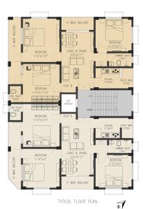 Project Image of 0.0 - 1230.0 Sq.ft 3 BHK Apartment for buy in Urban Geetanjali Apartment