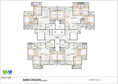 Project Image of 1605.0 - 2670.0 Sq.ft 3 BHK Apartment for buy in M3M Crown
