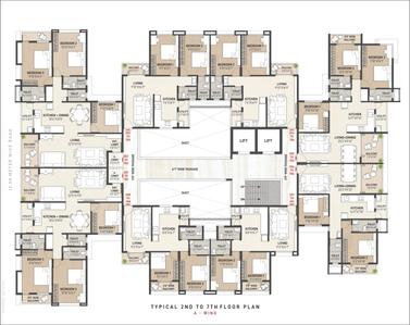 Project Image of 980.0 - 1628.0 Sq.ft 2 BHK Apartment for buy in Siyaram Avenues