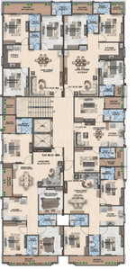 Project Image of 1017.18 - 1992.41 Sq.ft 2 BHK Apartment for buy in The Twin Tower