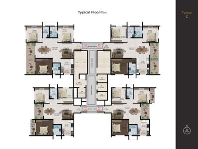 Project Image of 1610.0 - 2675.0 Sq.ft 3 BHK Apartment for buy in Amberstone Ventara Residences