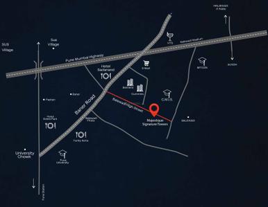 Project Image of 1161.0 - 2045.0 Sq.ft 2 BHK Apartment for buy in Majestique Signature Towers A1
