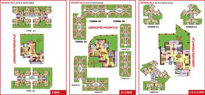 Project Image of 1025.0 - 1650.0 Sq.ft 2 BHK Apartment for buy in SRS Royal Hills